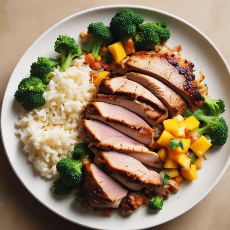 Jerk-Spiced Boneless Turkey Breast with Mango Salsa