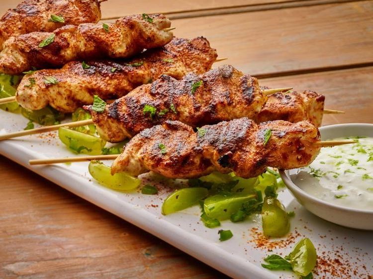 Jerk-Spiced Chicken Skewers