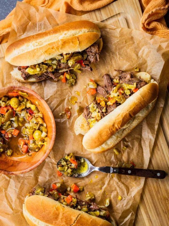 Juicy Chicago Beef Sandwich with Au Jus