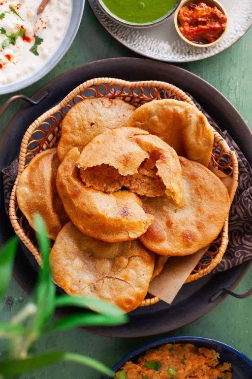 Kachori with Spicy Potato Filling
