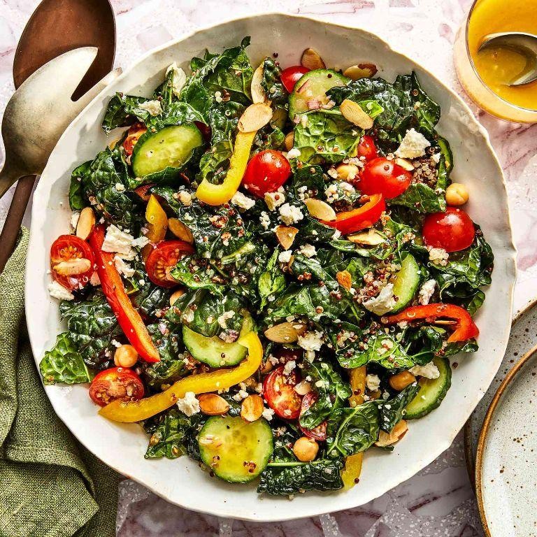 Kale and Quinoa Salad with Lemon Vinaigrette