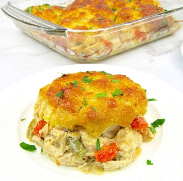 Keto Chicken Pot Pie Casserole