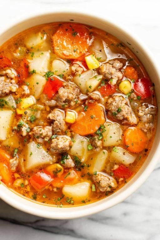 Kielbasa and Carrot Soup