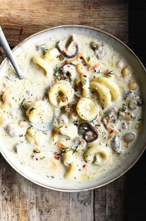 Kielbasa and Mushroom Soup