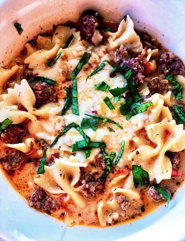 Kielbasa and Pasta Soup