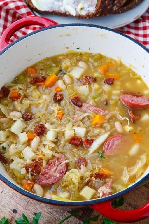 Kielbasa and Sauerkraut Soup