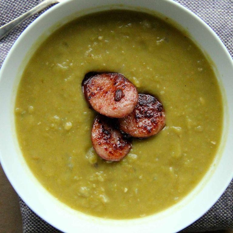 Kielbasa and Split Pea Soup