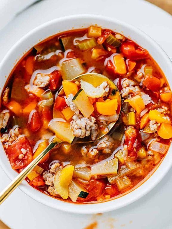 Kielbasa and Zucchini Soup