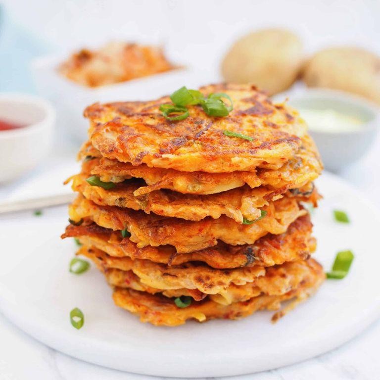 Kimchi Potato Cakes