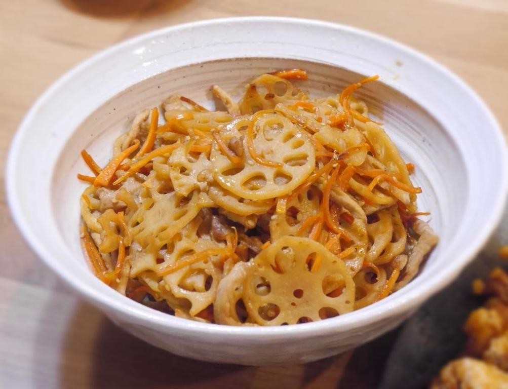 Kimpira Renkon (Spicy Stir-Fried Lotus Root)