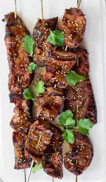 Korean BBQ Beef Skewers