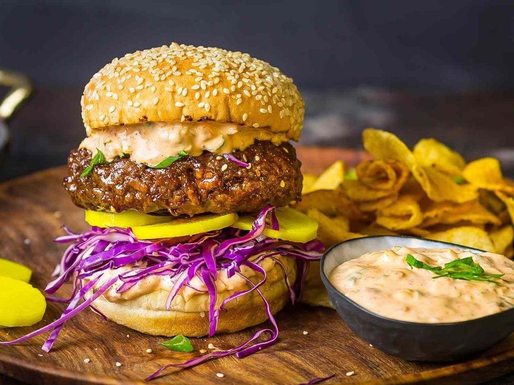 Korean Bulgogi Style Hamburger Patty