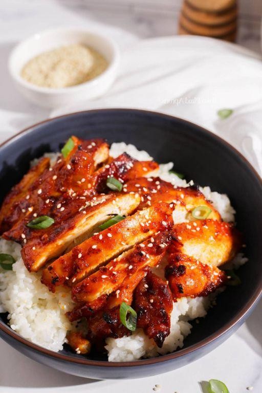 Korean Gochujang BBQ Chicken Thighs
