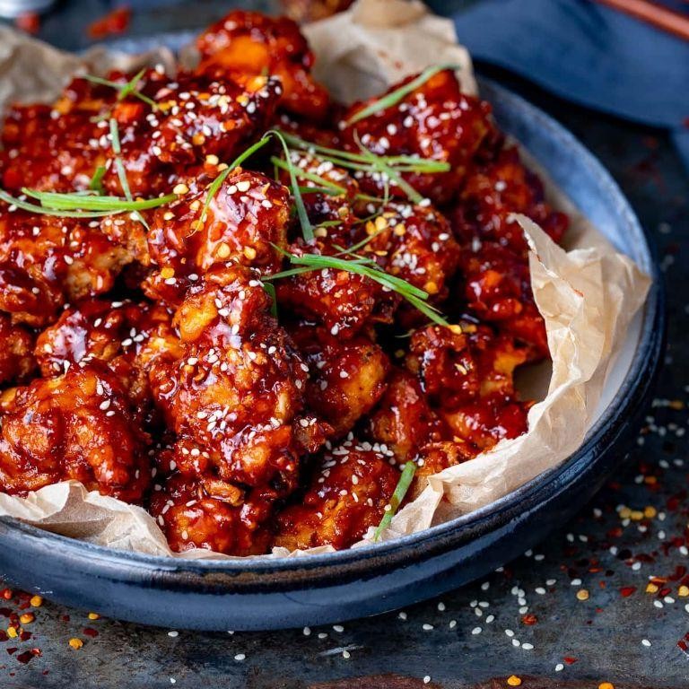 Korean Spicy Fried Chicken Thighs