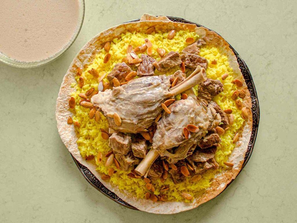 Lamb Mansaf with Jordanian Yogurt Sauce