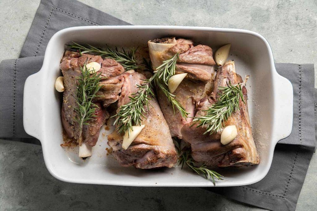 Lamb Shanks with Rosemary and Garlic