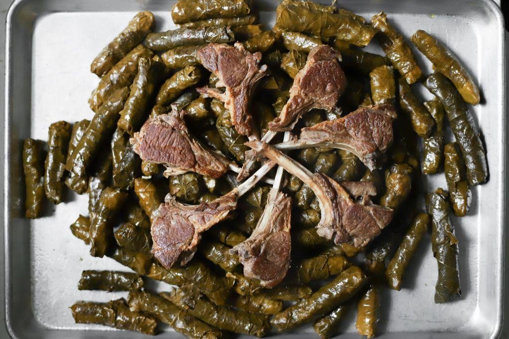 Lamb Stuffed Grape Leaves (Warak Enab)