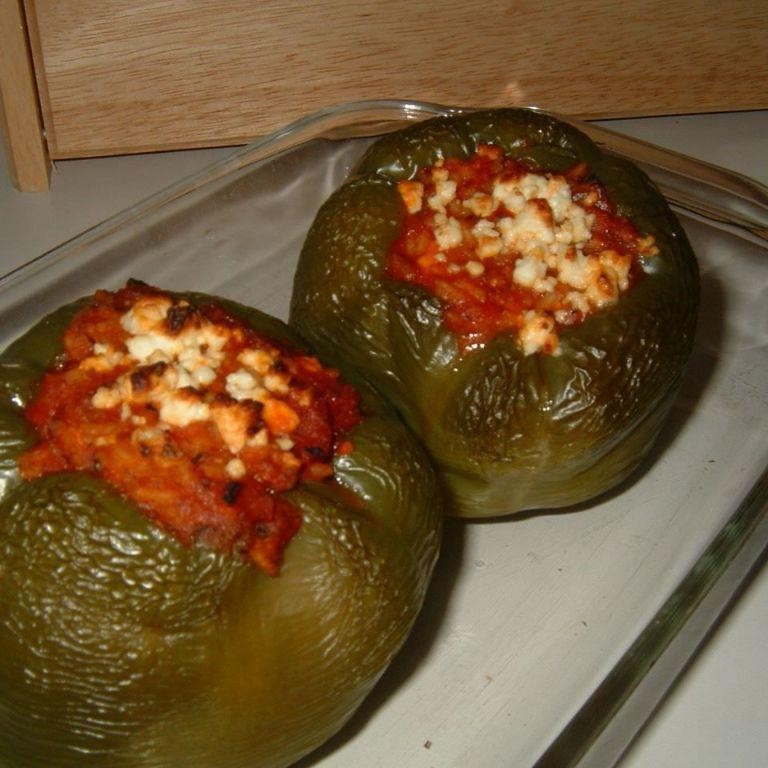 Lamb and Feta Stuffed Peppers