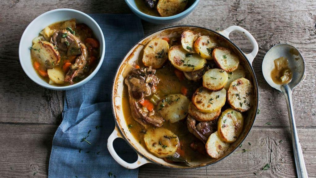 Lamb and Potato Hotpot with Thyme