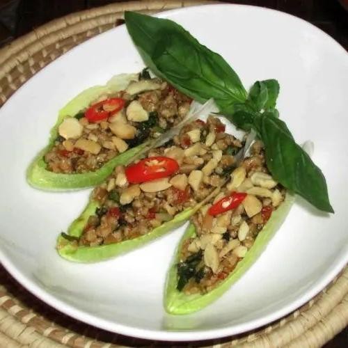 Larb Stuffed Avocados