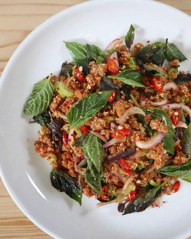 Larb with Crispy Pork Belly