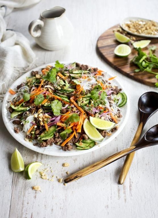 Larb with Crispy Shallots and Peanuts