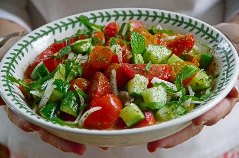 Lebanese Cucumber Tomato Salad