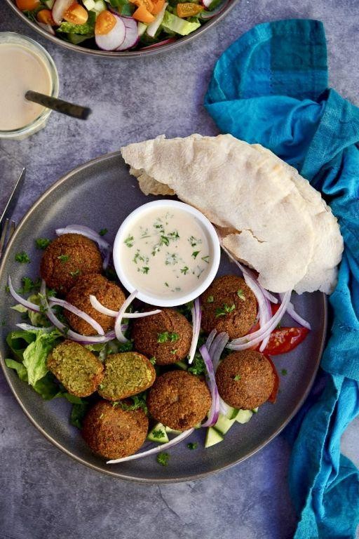 Lebanese Falafel with Tahini Sauce