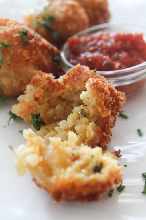 Leftover Brown Rice Arancini Balls