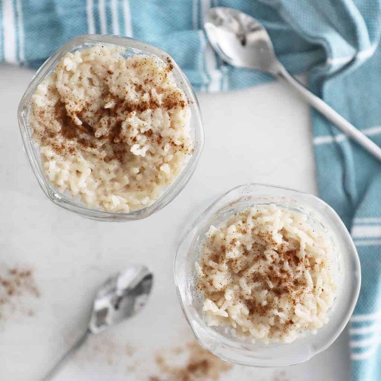 Leftover Brown Rice Pudding with Cinnamon
