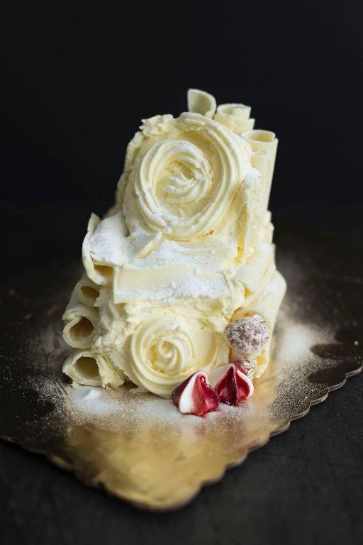 Lemon Blueberry Buche de Noel