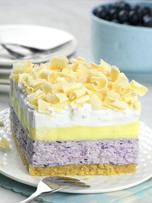 Lemon Blueberry Dessert Lasagna