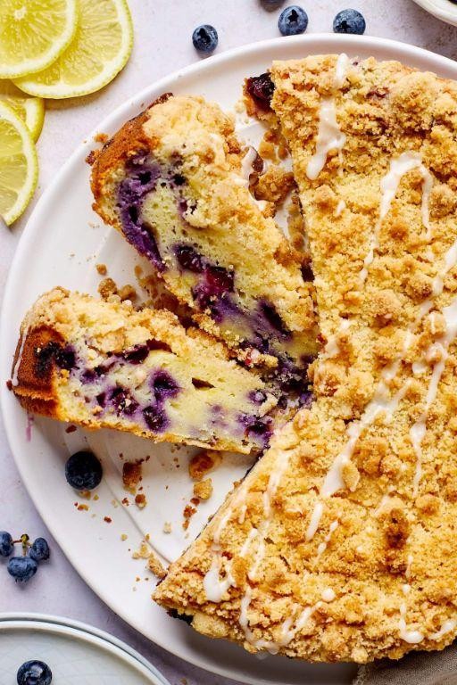 Lemon Blueberry Ricotta Cake