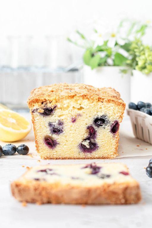 Lemon Blueberry Sour Cream Cake