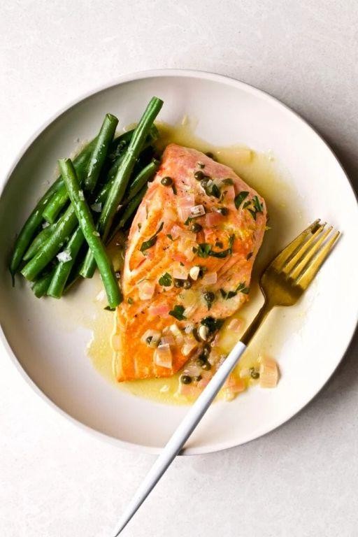 Lemon Butter Caper Salmon