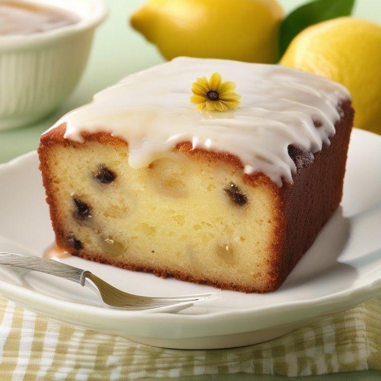 Lemon Glazed Raisin Cake
