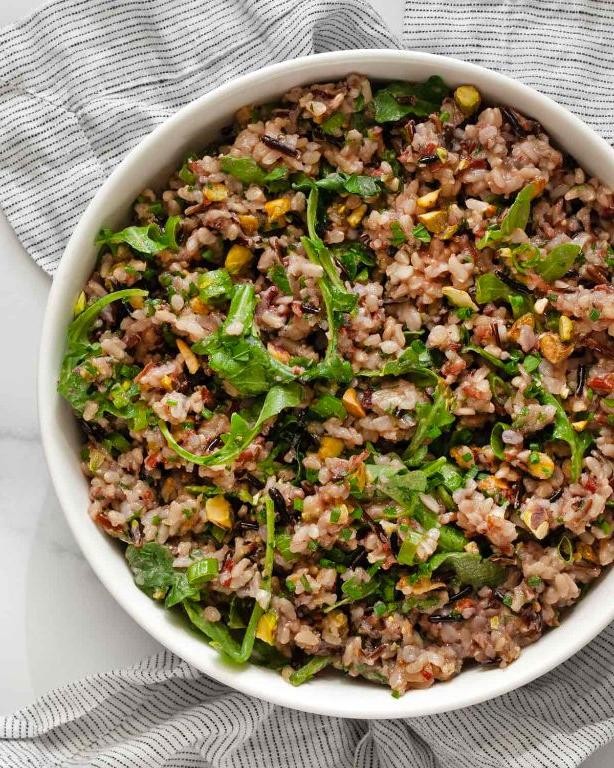 Lemon Herb Brown Rice Salad