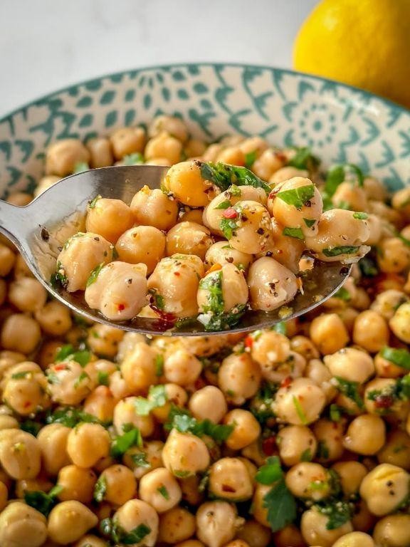 Lemon Herb Chickpea Salad