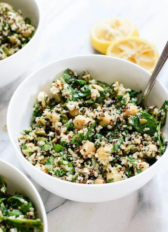 Lemon Herb Quinoa Salad with Chickpeas