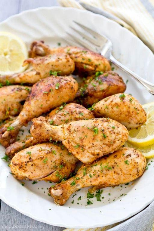 Lemon Herb Roasted Chicken Drumsticks