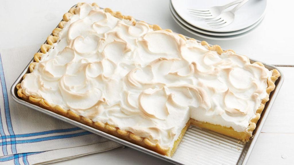 Lemon Meringue Slab Pie