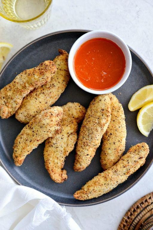 Lemon Pepper Air Fryer Chicken Tenders