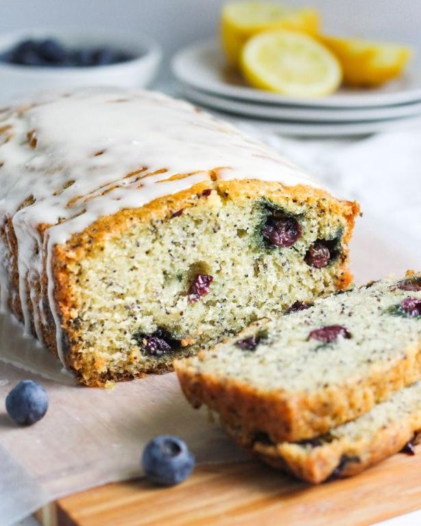Lemon Poppy Seed Blueberry Bread
