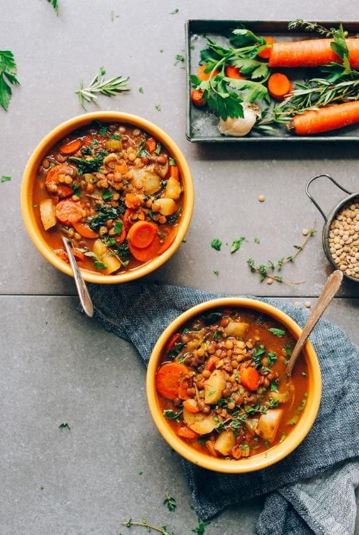 Lentil and Vegetable Soup Cups