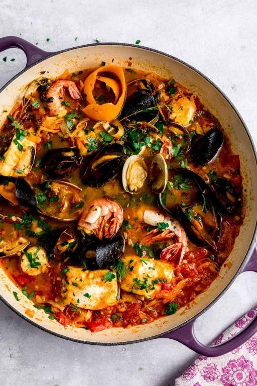 Light and Fresh Bouillabaisse with Herbs