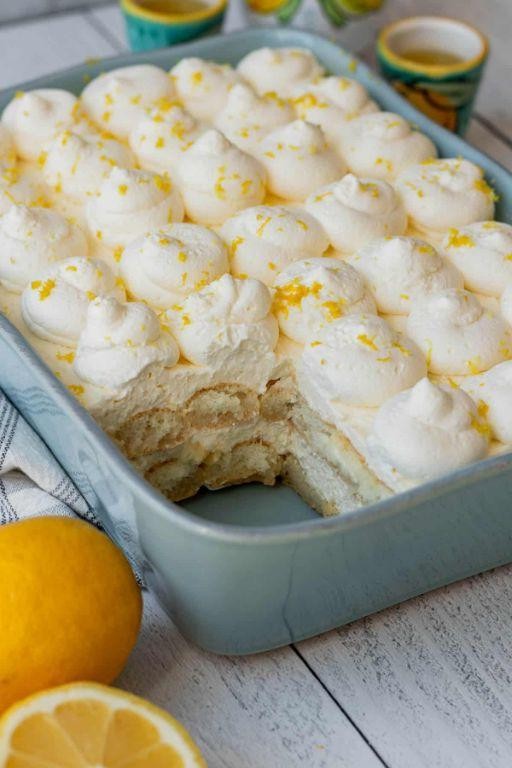 Limoncello Tiramisu with Lemon Mascarpone Cream