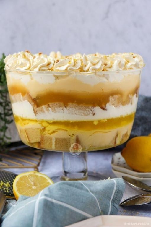 Limoncello Trifle with Sponge Cake and Fresh Citrus
