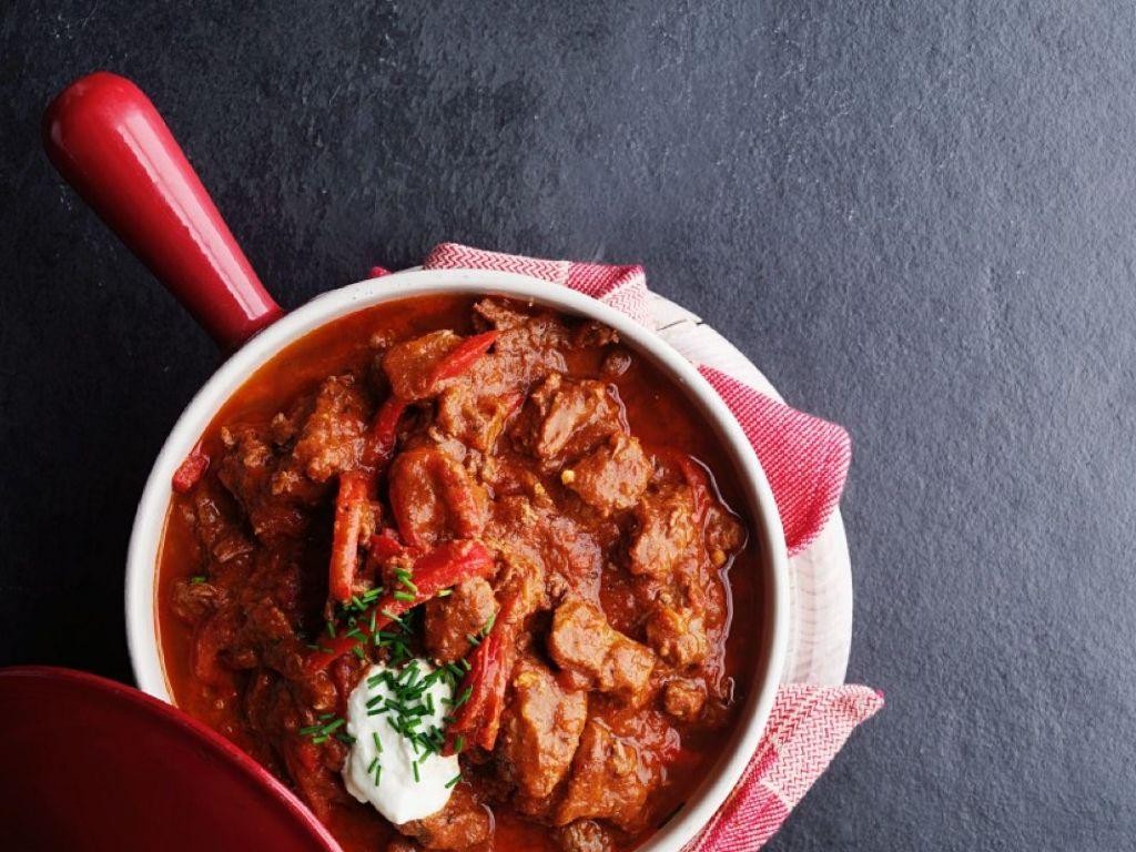 Llama Goulash with Paprika and Sour Cream