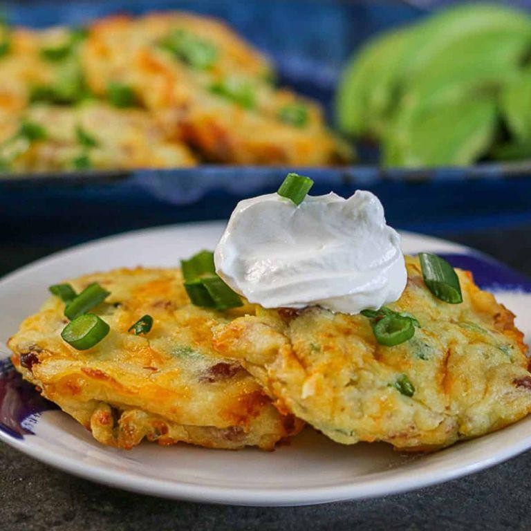 Loaded Bacon and Cheddar Potato Cakes