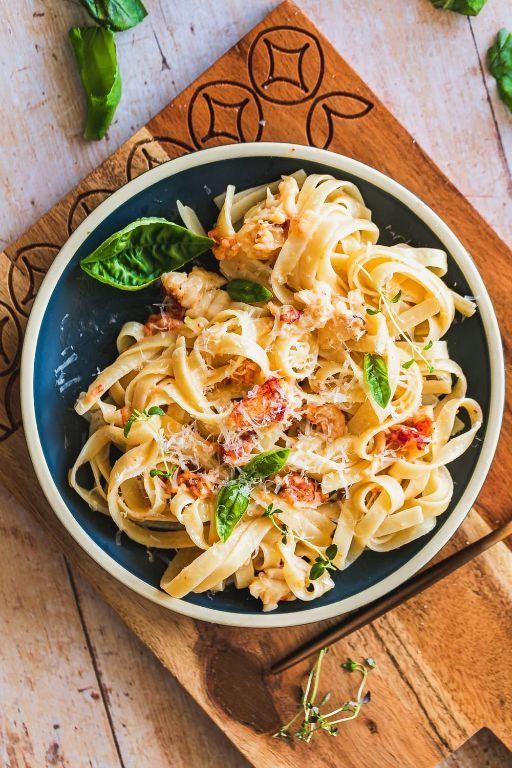 Lobster Alfredo with Fresh Herbs